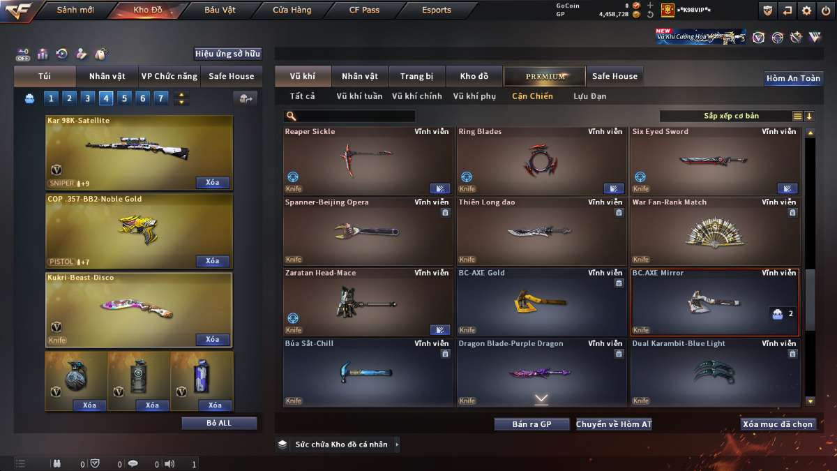 shop acc cf uy tin gia re